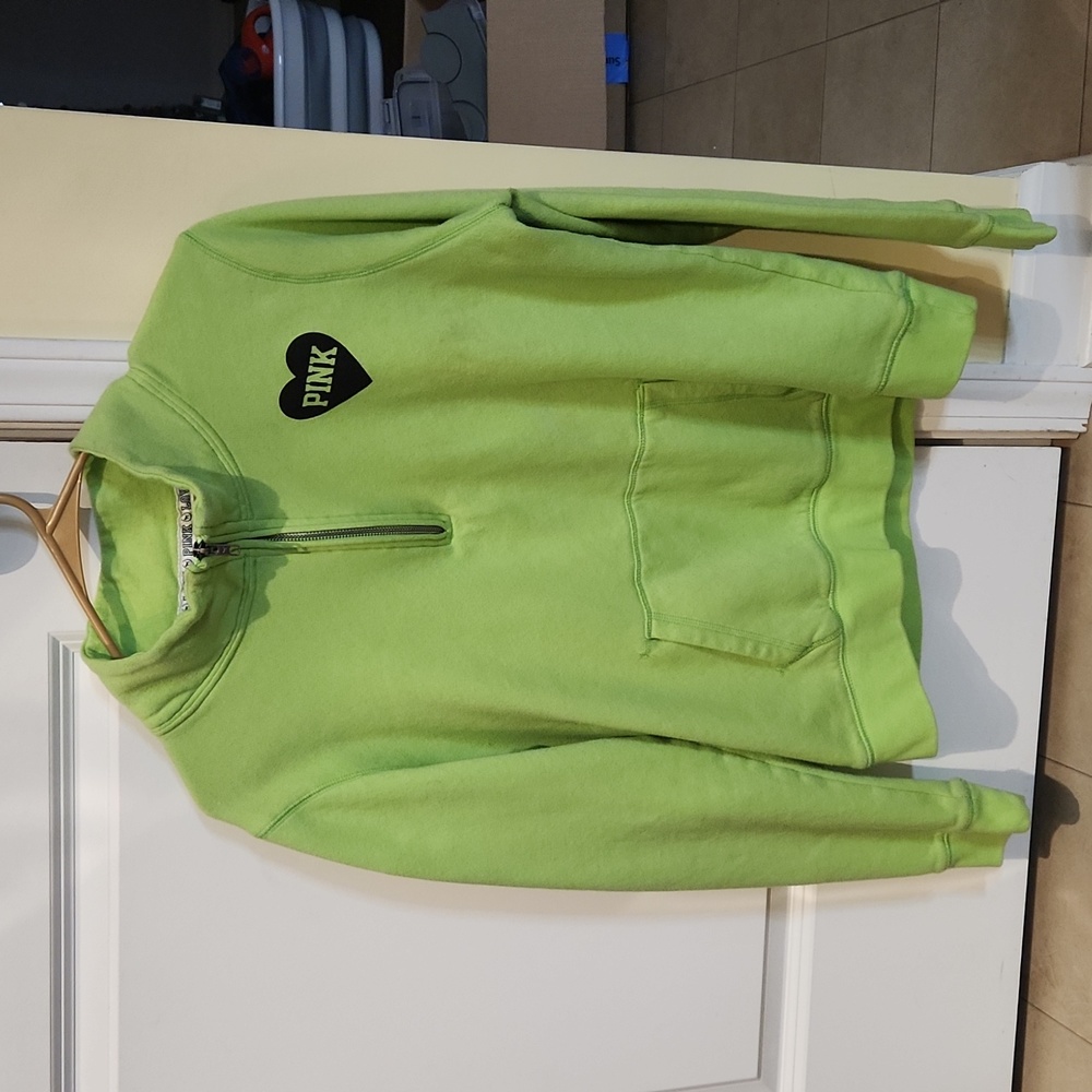 Pink quarter zip